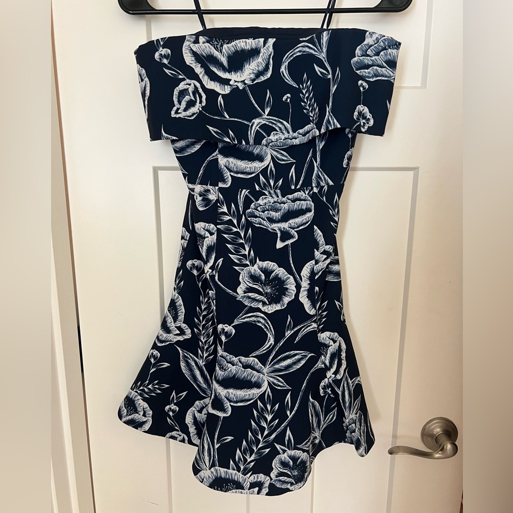 C/MEO Collective Navy Floral Dress